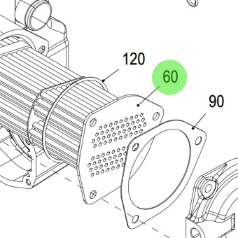 Steyr 2203704-0 - Heat Exchanger Insert for Steyr Engine Cooling Systems