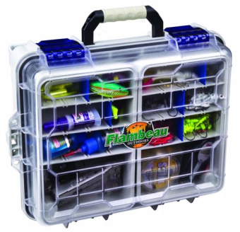 Flambeau 3000WPBC - Waterproof Satchel 3000 with (2) WP3012 Ultimate Tuff Tainers – 37.8x29.5x18.1cm