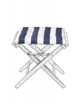 ARC Marine Deluxe Cushion For Director's Stool Navy/White