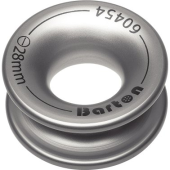 Barton 60454 – High Load Low Friction Eye 28mm, Hard Anodised Aluminium, Bore 28mm, Max Rope 16mm