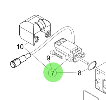 Steyr Z002134-0 - Control Rack Position Feedback Sensor for M160068 Engines