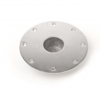 Aluminum Flush Mount Foot for SS Boat Table Pedestel ø 55x650 mm