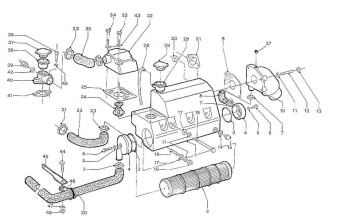 Nanni Diesel 970307712 - HOUSING,HEATEXCHANGER for 4.220HE