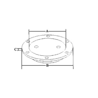 Marine Town Stainless Stees Inspection Hatches Ø 114 mm