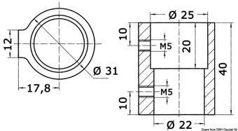 Osculati 46.658.00 - Connectors for Bimini poles