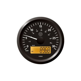 VDO A2C59512372 - Veratron ViewLine Speedometer 30 Mph Black 85mm