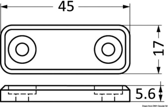 Osculati 38.107.43 - Magnetic Lock Flat Mounting Black