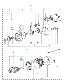 Vetus STM1259 - Bearing, Rear M2/M3.09