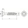 Euromarine ART. 9050 - A4 5.0X60 Z Chipboard Screw With Reinforced Countersunk Cross Recessed Head