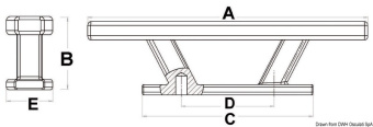 Osculati 40.149.15 - Nordik II Cleat 150 mm