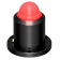 Lopolight 301-411ST-B-RPM-I - Obstruction Light, Red, Hemispherical, Double, Ice-Class
