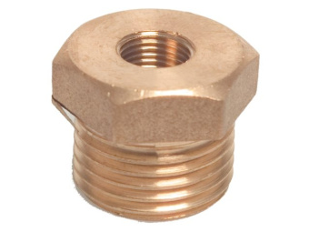 Brass Reducing Hex Bushing Male x Female Thread – 1/8" x 1/4" to 2 1/2" x 2"