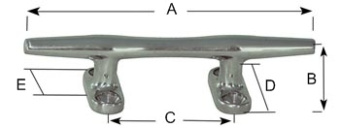 Plastimo 401728 - Stainless Open Base Cleat 304mm