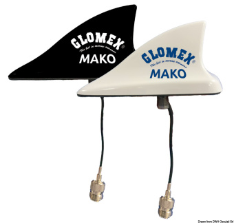 Osculati 29.998.01 - GLOMEX MAKO VHF Antenna 250mm White