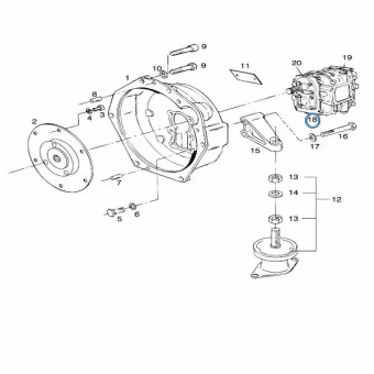 Vetus STM5162 - Gearbox ZF15MIV-2.13R Gearbox