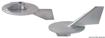 Osculati 43.258.00 - Zinc Fin Anode 50/90 HP