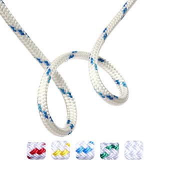 English Braids 16120100910 Braid On Braid 12 mm White/Blue 100m Roll