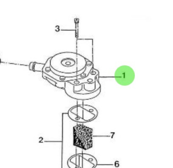 Nanni Diesel 970302770 - Oil Breather Assembly for 4.150HE Engines