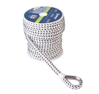 Talamex Polyester Braided Anchor Line with Stainless Steel Thimble