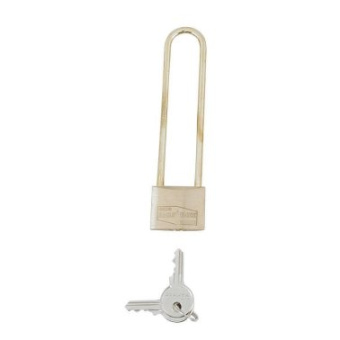 Euromarine Brass Padlock, Long Shackle - 96mm