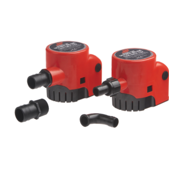 Johnson Pump 03-24725-8 - Ultima Bilge Pump with Float Switch - 600 GPH, 12V/2.5A, 38 l/min, Hose Connection 3/4", 19 mm