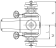 Lofrans Windlass Horizontal, Model 'Titan B', 24v, 2300w, 2x Chain Gipsy 12-13 Din766 & 1x Drum