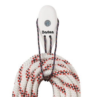 Barton 52001 – Line Tamer White (Pair), Rope Coil up to 200mm, Ø5mm Fixings