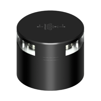 Lopolight 201-012-B-180-CD - Navigation Light 2NM 180° White, Single, Black W/Conn & Alu-Base CD