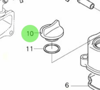 Nanni Diesel 970313464 - Plug for Cylinder Head Cover and Timing Case Assemblies