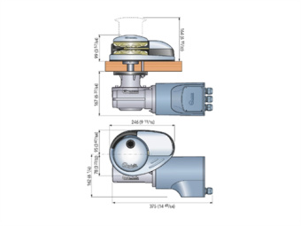 Quick DP3 - Vertical Windlass 1500W/12V/10mm