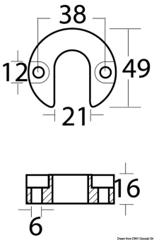 Mercruiser Alpha 806189A Sterndrive Zinc Leg Anode - Osculati 43.424.01