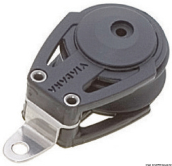 Viadana Composite Ball Bearing Single Deck Block for Rope up to 10-12 mm, 38-57 mm Sheave