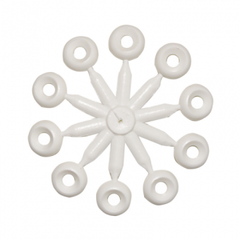 Nuova Rade White Nylon Finishing Washers 4–5 mm