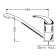 Elettrogas Aravon Single Handed Mixer Long Spout