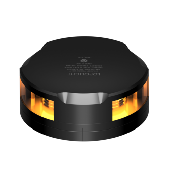 Lopolight 201-023S-FB-B - Navigation Light 2NM 360° Yellow/Strobe, Black W/FB Base