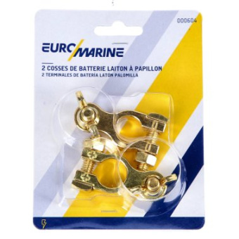 Euromarine Brass Battery Terminal - Pair