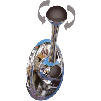 Allpa Dual Action Side Mount Control CH2800, With Twist-Grip Switch