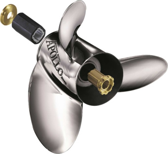 Michigan Wheel 993408 Apollo Stainless Steel Propeller - 3X 10-1/8 X15 RH