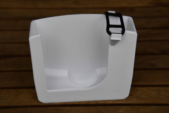 Humminbird TFA Transmitter Protective Cover For Mega Live, White, Port Side