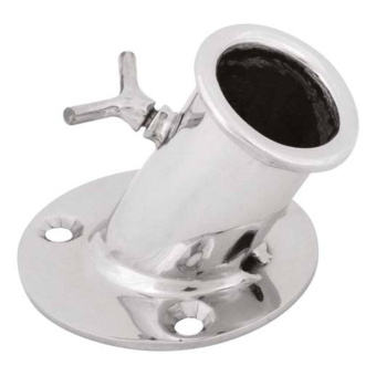 Flag Pole Holder Stainless Steel 304, 45° 25mm