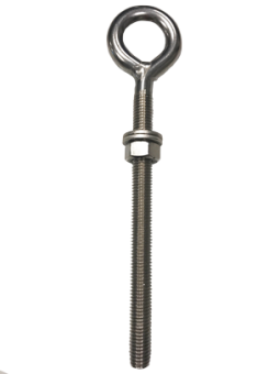 Allpa Stainless Steel Brass Plated Eye Bolt With Fixed Eye M6, L=60mm