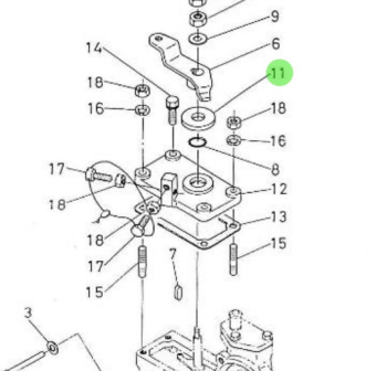 Nanni Diesel 970302027 - Governor Spacer for Accelerator Assembly