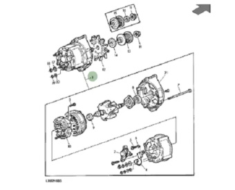 John Deere AL207586 - Alternator