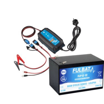 Fulbat 12A Lithium Equipment Pack + IP65 Charger