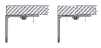 Roca 388000 - Rakego Hinge Grey Anodized