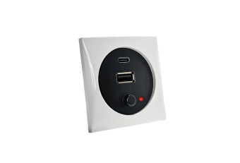 Båtsystem 5935-vUSBC - USB-A and USB-C Socket, Charger, White 5V/3A
