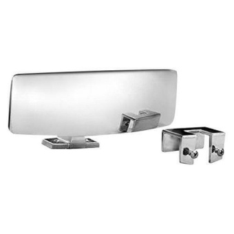 Attwood 9083-7 - Perma-Plate Shatter-proof 180-Degree Convex Adjustable Marine Boat Mirror