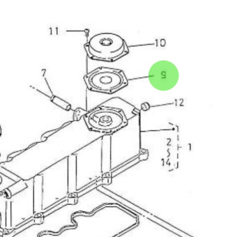 Nanni Diesel 970310808 - Valve Relief for Cylinder Head Cover