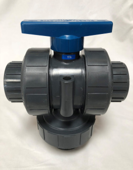 Parker 14018121RH 3-Way 180° 1-1/2" Slip Ball Valve