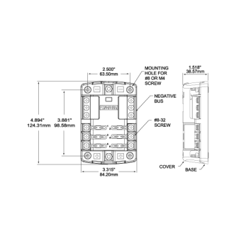 Blue Sea Fuse Block ST Blade ATO/ATC Circuits 6
